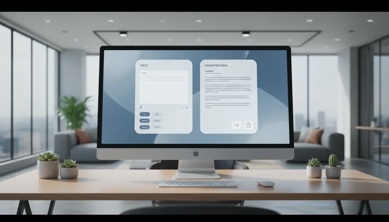 best ai email writer apps interface visual for clear email generation