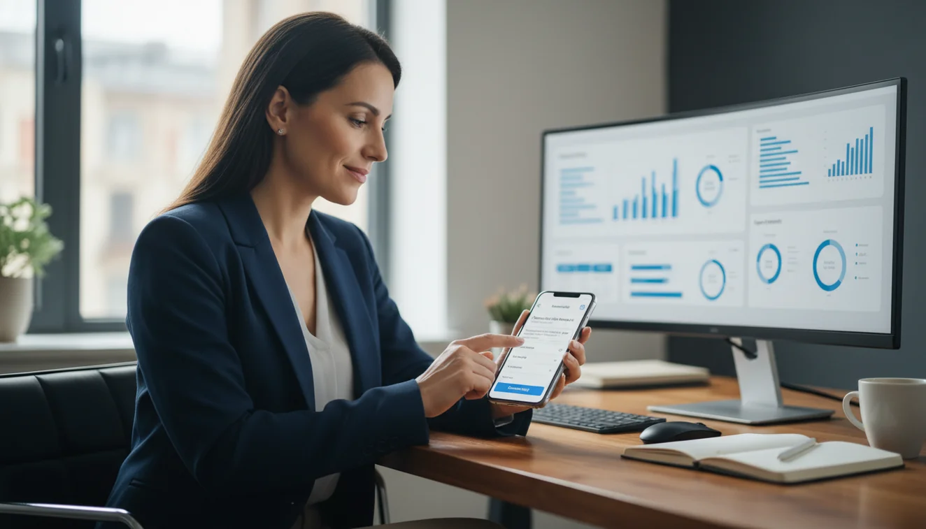 business email generator mobile app usage image