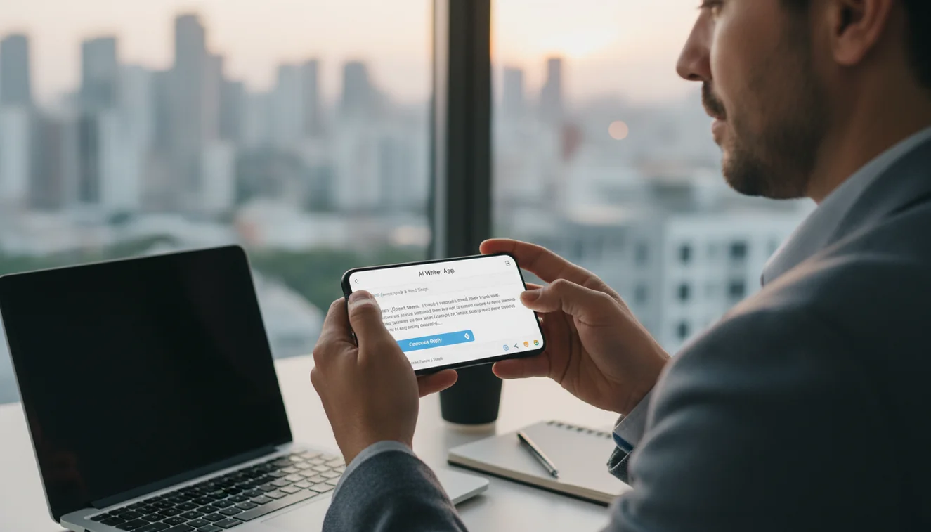 download ai email writer app mobile app usage image