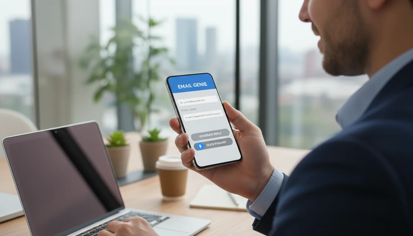 email reply generator mobile app usage image
